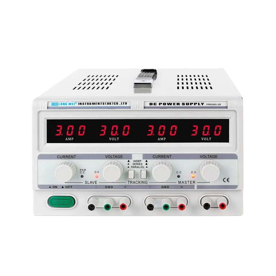 Dual Channel Linear Power Supply 30V 5A - แหล่งจ่ายไฟแบบตั้งโต๊ะ Longwei TPR-3005-2D แบบเชิงเส้นคู่ DC 30V