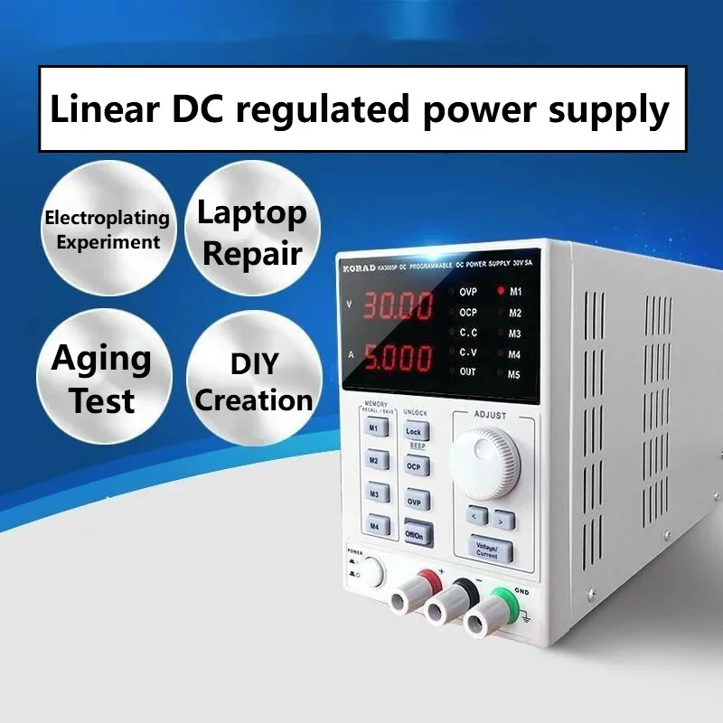 Programmable Dc Power Supply 60V 10A - แหล่งจ่ายไฟกระแสตรงแบบปรับค่าได้ความแม่นยำสูง 30V 60V 2A 3A 5A