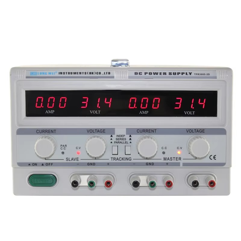 Dual Channel Linear Power Supply 30V 5A - แหล่งจ่ายไฟฟ้ากระแสตรงแบบปรับค่าได้สองช่องสัญญาณ TPR-3005-2D 30V 5A สำหรับห้องปฏิบัติการ