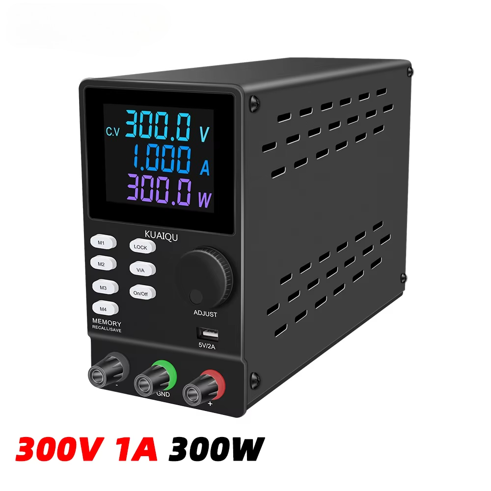 Switching Dc Power Supply 300V 1A - แหล่งจ่ายไฟฟ้ากระแสตรงแบบสวิตชิ่ง KUAIQU SPPS3001D พร้อมจอแสดงผล LED สี
