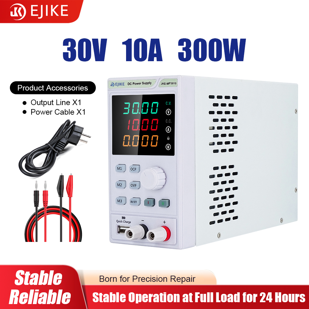 Programmable Dc Power Supply 60V 10A - EJIKE แหล่งจ่ายไฟ DC 300W ปรับโปรแกรมได้ 30V