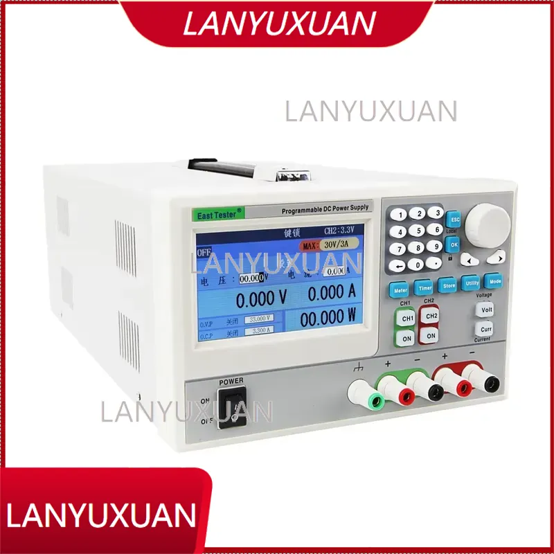 Dual Channel Linear Power Supply 30V 5A - ET ET3721 แหล่งจ่ายไฟแบบสวิตช์เชิงเส้นที่ตั้งโปรแกรมได้ อุตสาหกรรม 30V 3A