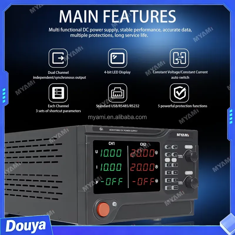 แหล่งจ่ายไฟฟ้าสำหรับห้องปฏิบัต - High Power 60V 20A Bench Power Supply บทวิจารณ์และราคา