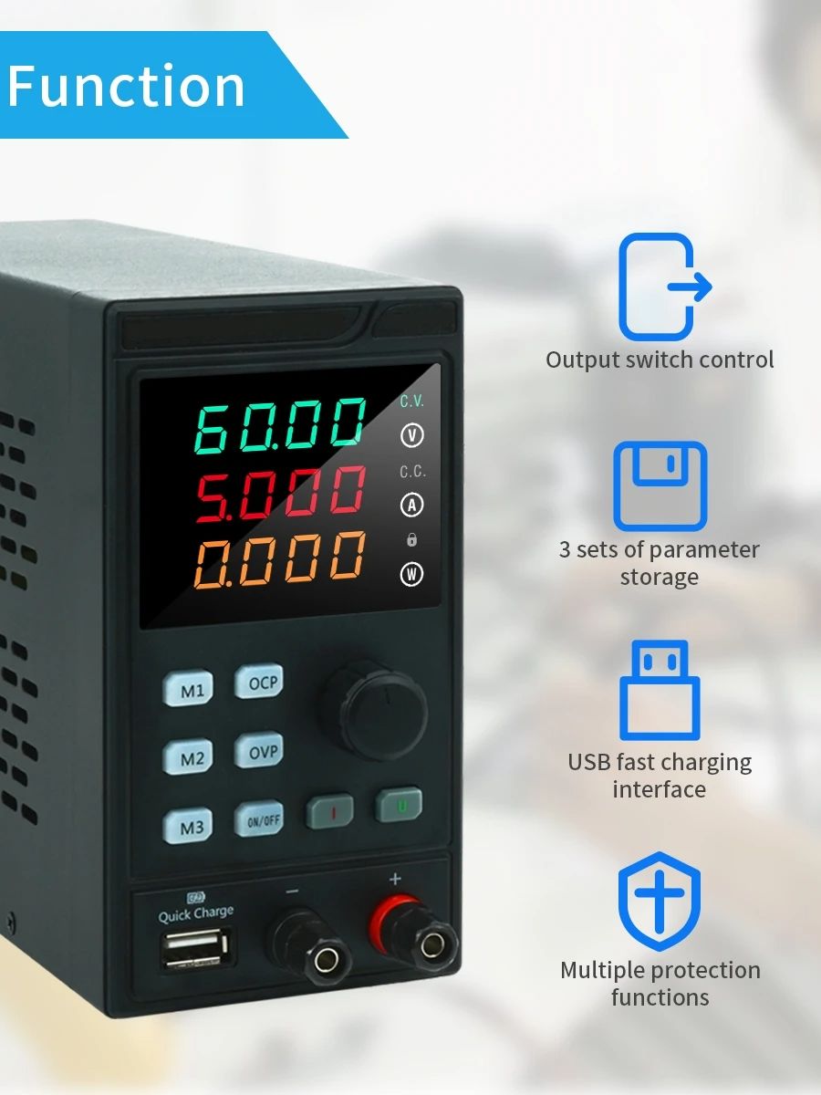 Myami 10A ไฟ30V 32V พร้อม USB/ - Programmable Dc Power Supply 60V 10A บทวิจารณ์และราคา